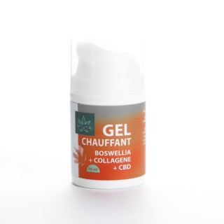 Gel chauffant CBD cosmétique