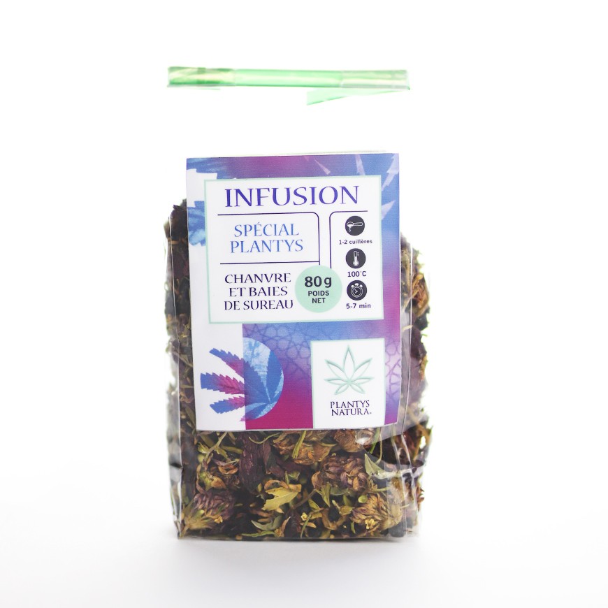 Infusion chanvre sureau en sachet vrac