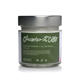 Bougie CBD chanvre • Plantys Natura France