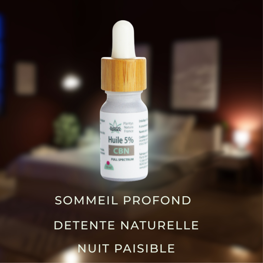 huile cbn full spectrum sommeil profond detente naturelle nuit paisible
