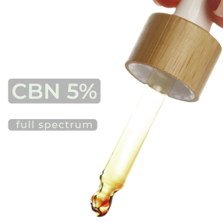 huile cbn 5 pourcent full spectrum pipette huile chanvre