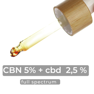 huile cbn 5 cbd 2 5 full spectrum pipette chanvre