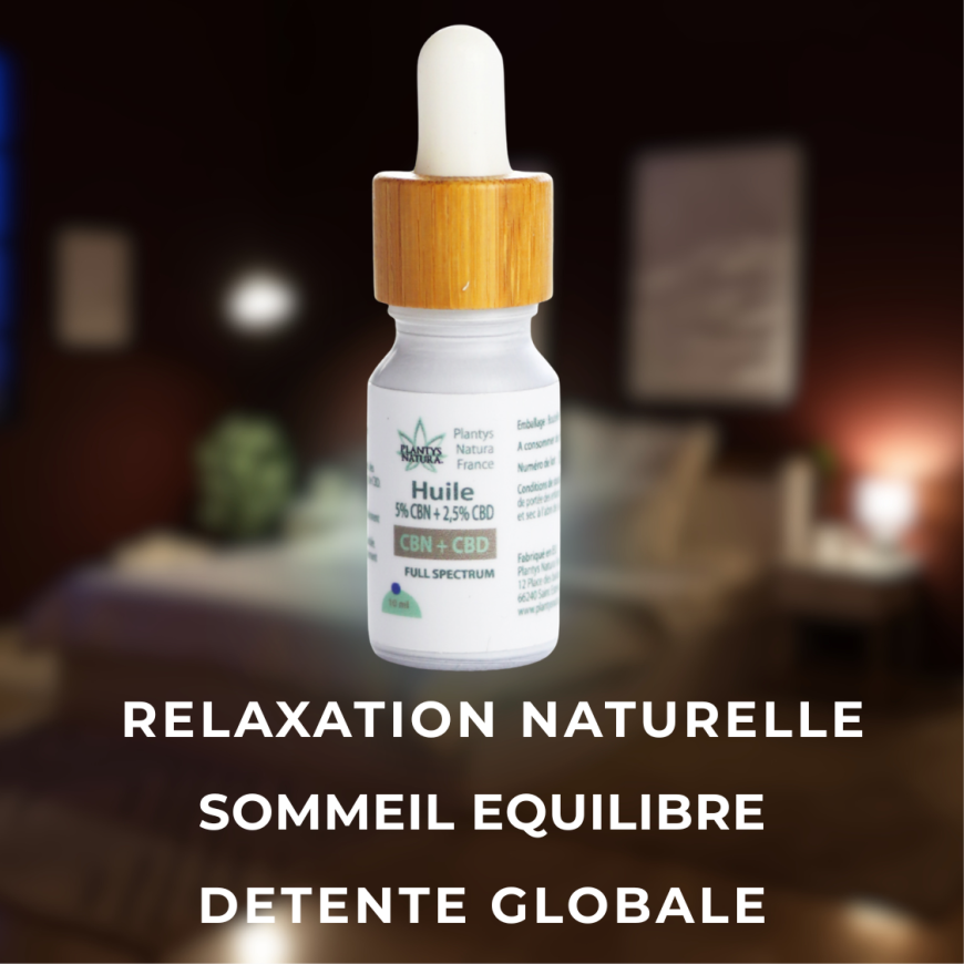 huile cbn cbd relaxation sommeil detente naturelle equilibre