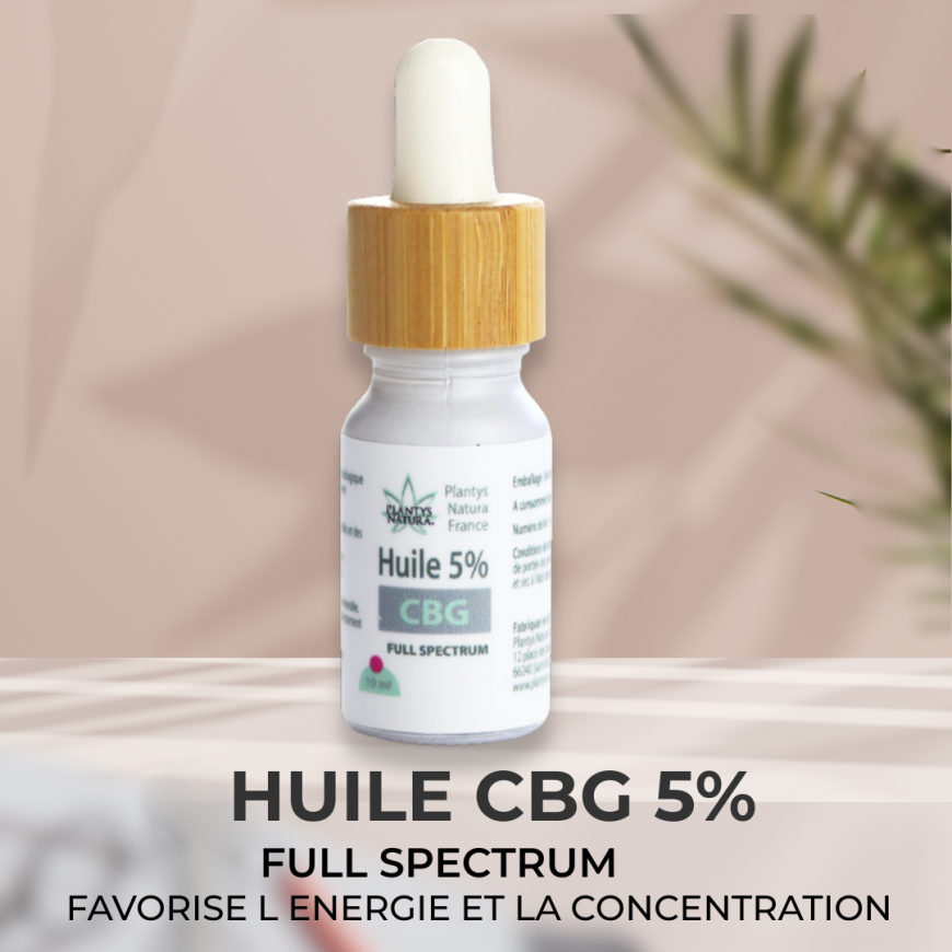 huile cbg 5 full spectrum energie concentration focus naturel
