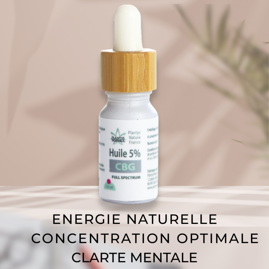 huile cbg 5 bienfaits energie concentration clarte mentale