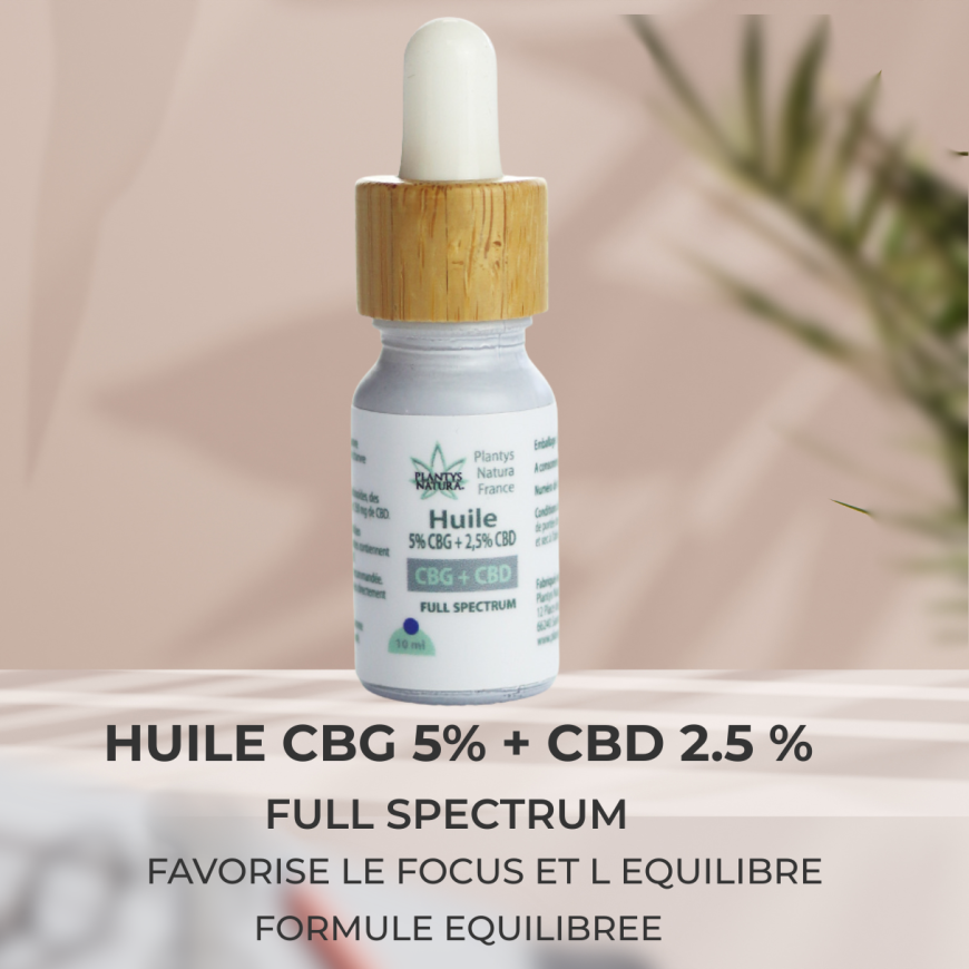 huile cbg 5 cbd 2 5 full spectrum focus equilibre formule naturelle