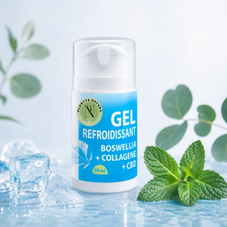 Gel refroidissant CBD Plantys Natura à la boswellia et collagène