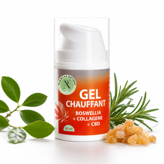 Gel chauffant au CBD Plantys Natura en flacon airless pour le confort musculaire et articulaire